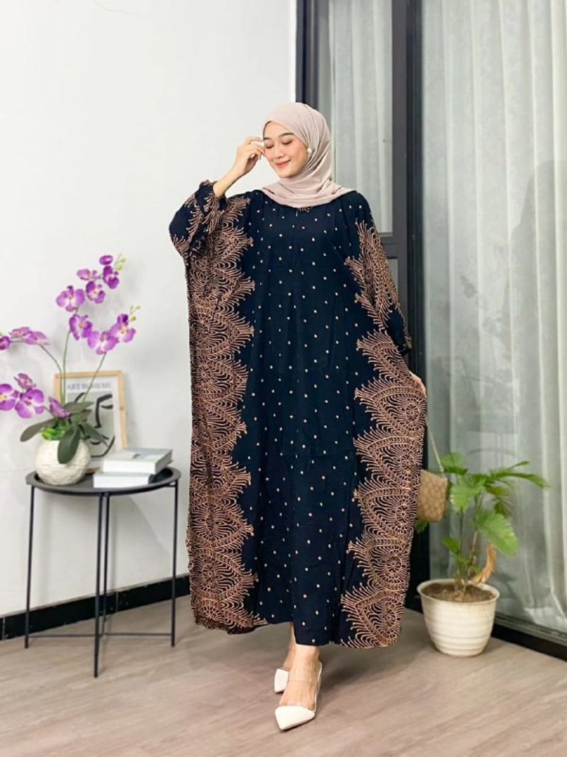 Product image Batik Ayodha - KAFTAN LIODRA ALLSIZE JUMBO Allsize Hitam