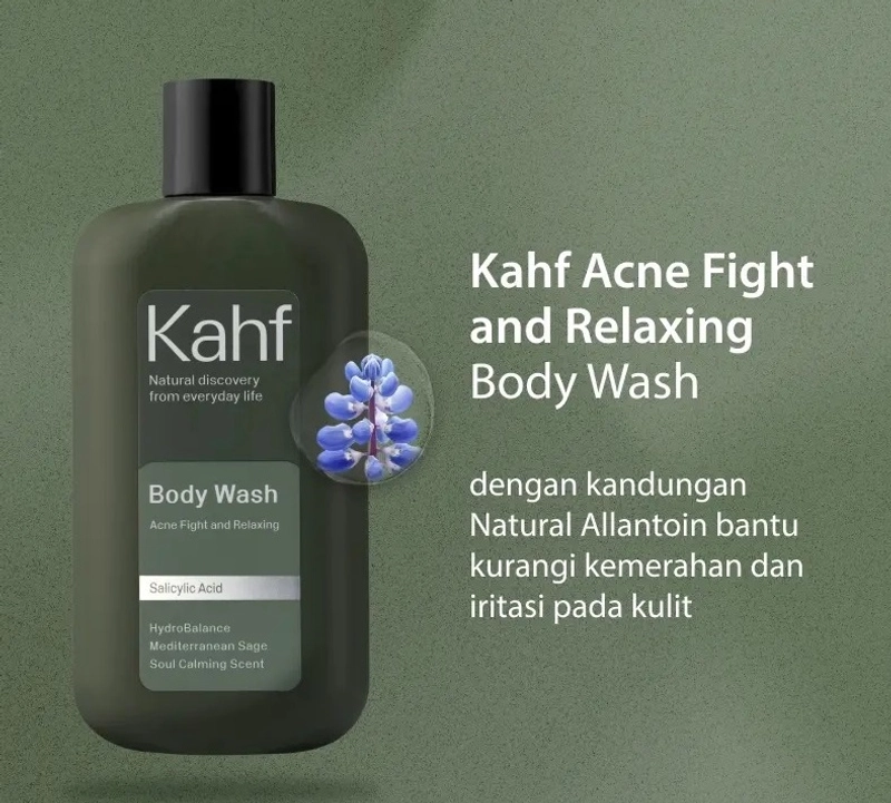 Product image SUPLAI SHOP - Sabun Mandi Cair Kahf Relaxing and Acne Fight Body Wash Kemasan 200 ml