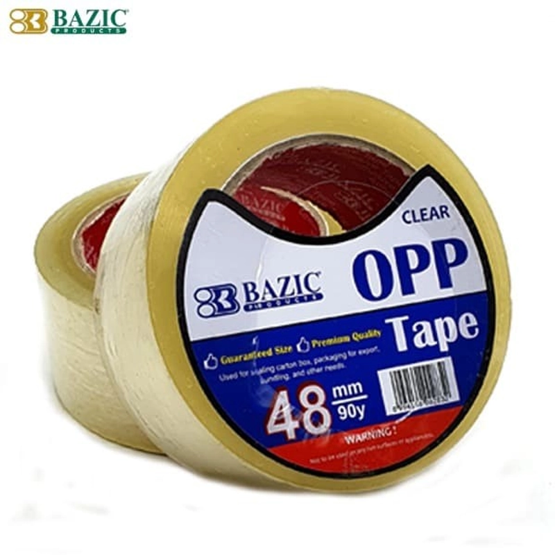 Product image HNB Stationery - Bazic Opp Tape 48mm x 90y Clear 50gr Bening