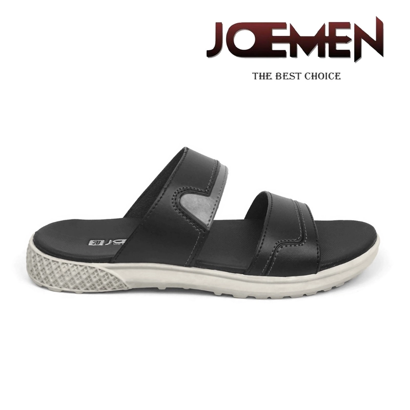 Product image Joemen Official - Joemen Sandal Pria Kulit S 18 New Original Brand Lokal Pria Slop Sandal Terbaru Joemen 2024 39 Hitam