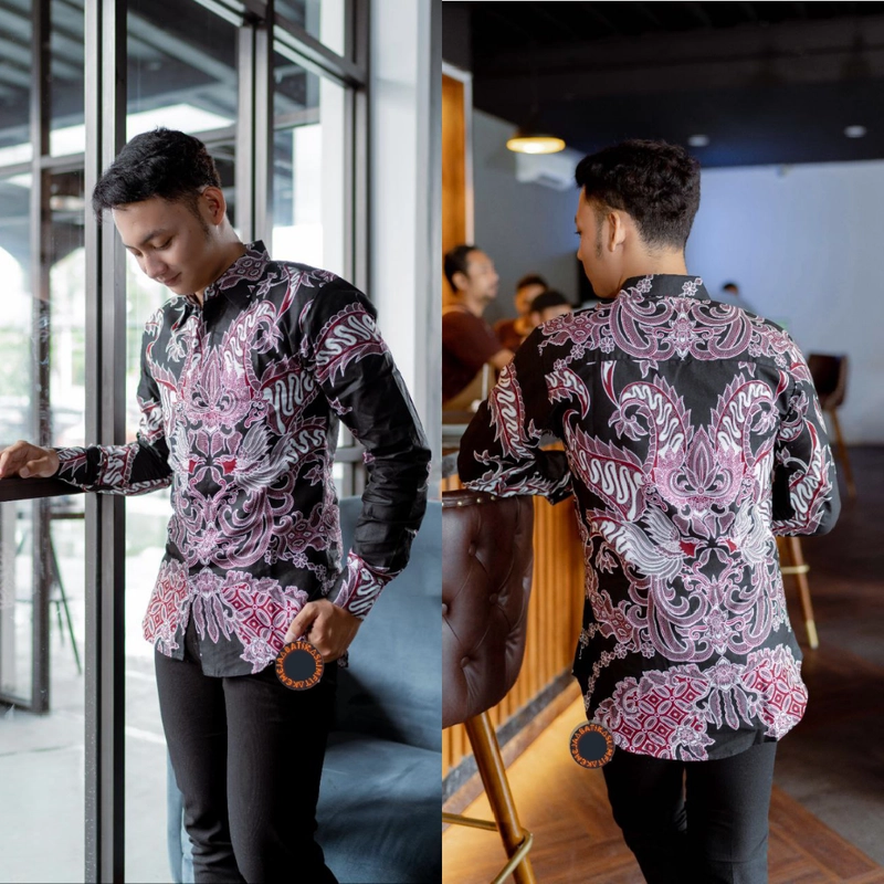 Product image Ks muslim fashion - Kemeja Batik Slimfit Bagus sekali Motif rozak M Kemeja rozak