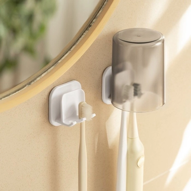 Product image V Lights - Gantungan Sikat Gigi Tempel Dinding Serbaguna KM001 PUTIH