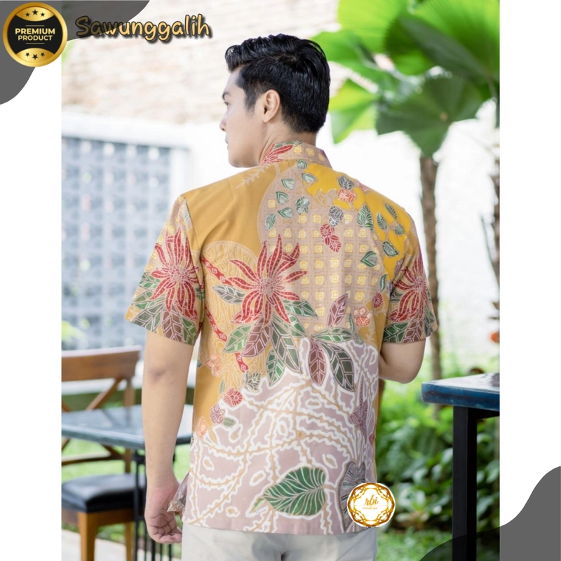 Product image Batik Tulis Sawunggalih Premium Lengan Pendek Berlapis Trikot S Sawunggalih