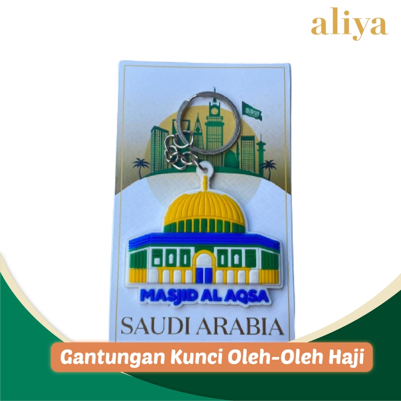 Product image Aliya - Aliya - Gantungan Kunci Oleh-Oleh Haji dan Umroh 1 pcs Masjid Al-Aqsa