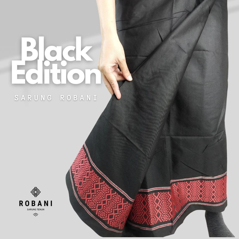 Product image Robani - PAKET sarung ROBANI black Edition isi 10 pcs [mix 5 warna] 3500 gram mix 5 warna