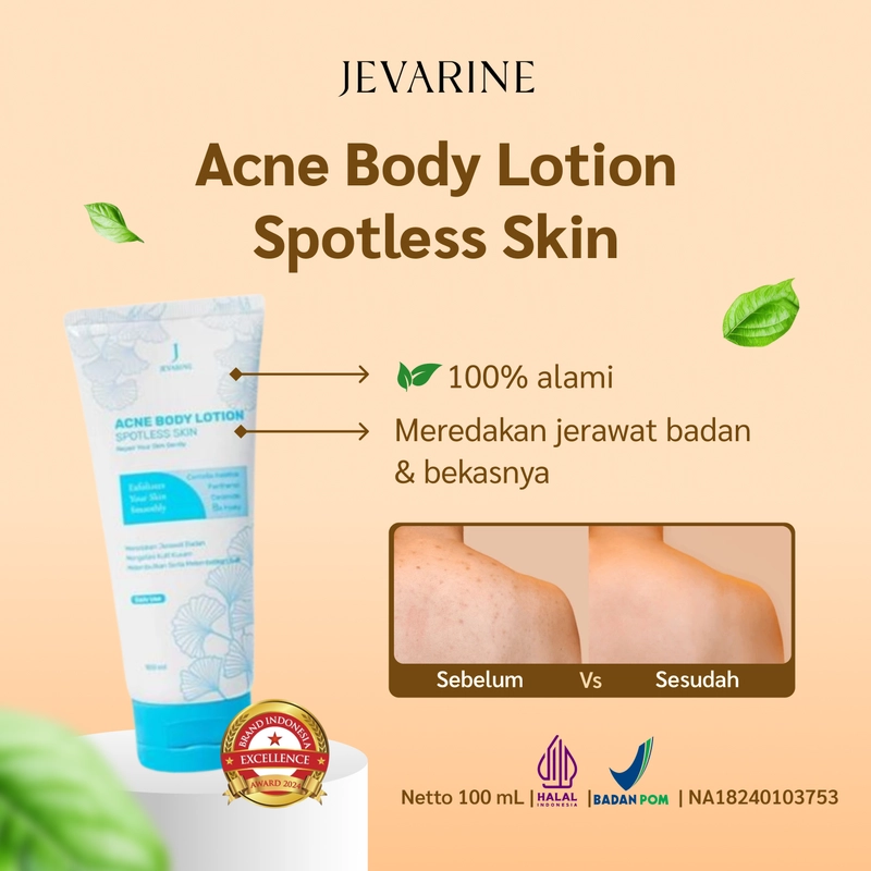 Product image Jevarine - Acne Body Lotion Spotless Skin 100ml Putih Biru