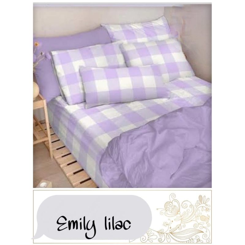 Product image SPREI KATUN MINIMALIS EMILY LILAC 120 EMILY LILAC [PO 3 hari Kerja]