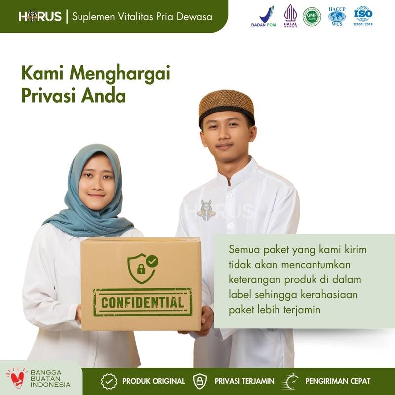 Product image Suplemen Vitalitas Pria Dewasa HORUS - Isi 1 Sachet Rasa Apel Hijau