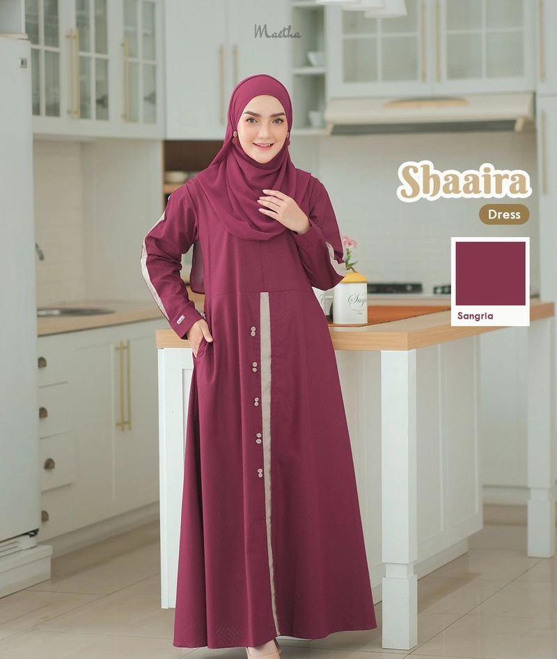 Product image Gamis Dewasa Shaaira Series L Sangria
