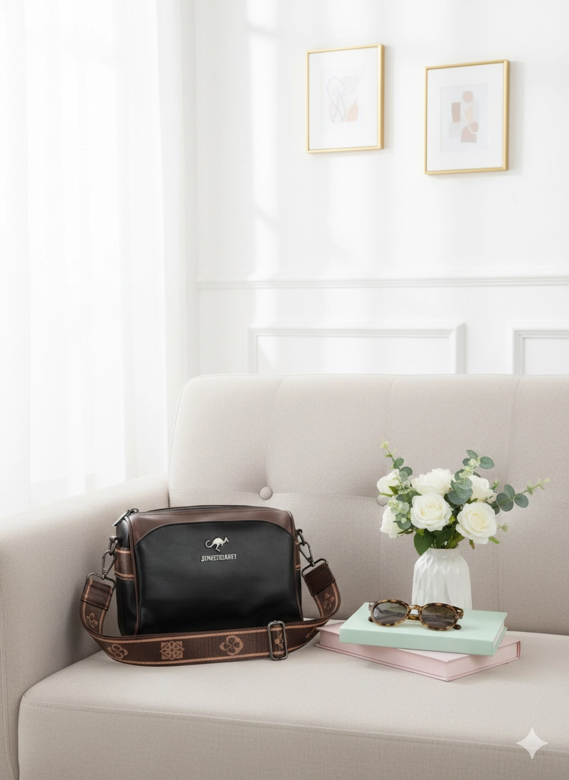 Product image CBL - AYUMI Slingbag - Tas Selempang Slingbag Wanita AYUMI Tas Selempang Terbaru Bahan Semikulit Sintesis Small Hitam