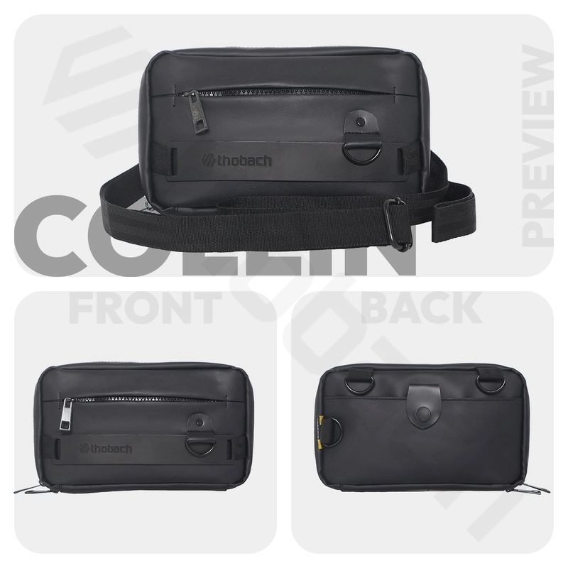 Product image Thobach official - THOBACH Sling Bag/ Sling Pouch Anti Air Waterproof COLLIN ALL SIZE Black