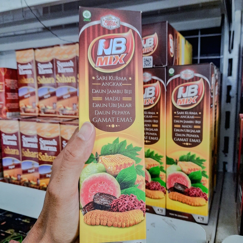 Product image SARI KURMA ANGKAK NB MIX - Untuk Stamina / Daya Tahan Tubuh / Pemulihan Sakit DBD / Pencernaan / Dll 470 gram