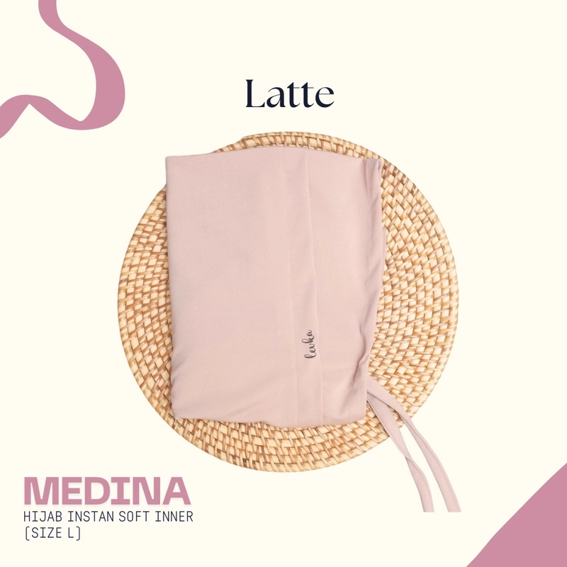 Product image Leika - LEIKAHIJAB- MEDINA HIJAB INSTAN SOFT INNER SIZE L WARNA CREAM