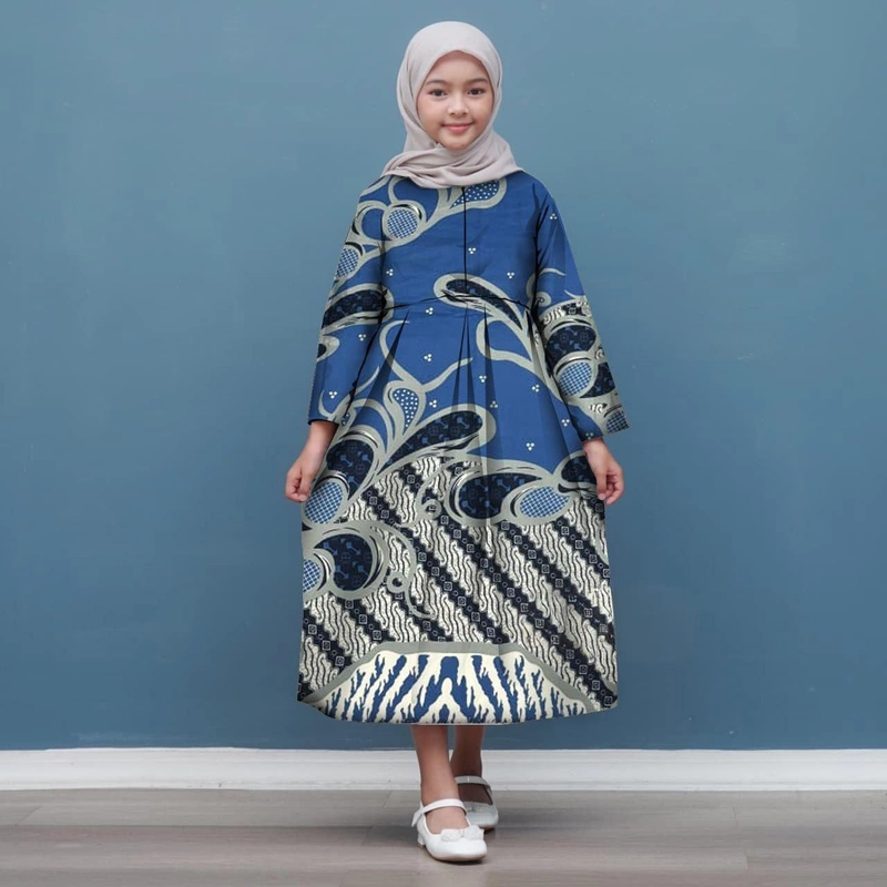 Product image Kois Batik - Gamis anak perempuam batik terviral banyak pilihan modern M Gamis 1