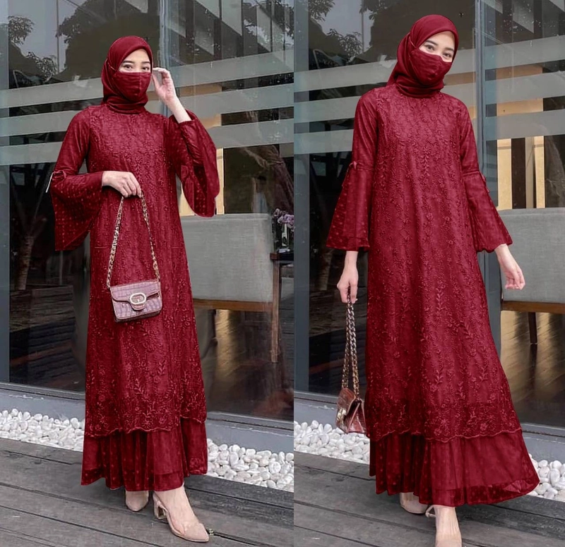 Product image maxi dress gelaya jc realpict XL MARON