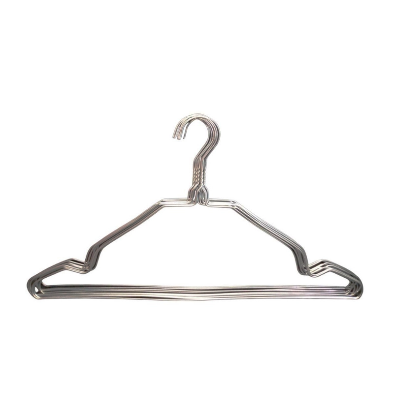 Product image KAMJE Hanger Gantungan Baju Jemuran Besi Stainless Steel Isi 10pcs KMJ056 KMJ056 SILVER