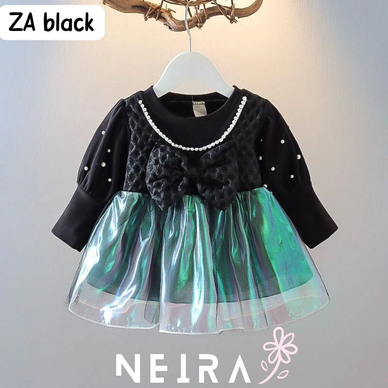 Product image Neira - Baby Dress Gaun Anak Bayi Anaya (ZA) L GREEN BLACK