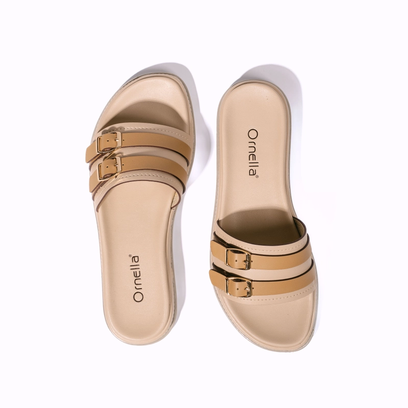 Product image Odillon - Ornella - MX 192 / Sandal Slip On Wanita Casual 36 KHAKI/CAMEL