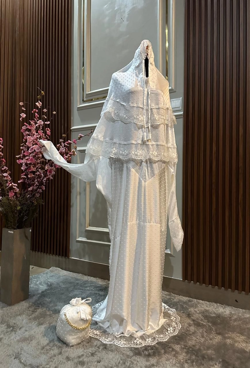 Product image SRIAYU COLLECTION - Mukena Terusan CALINA All Size Putih