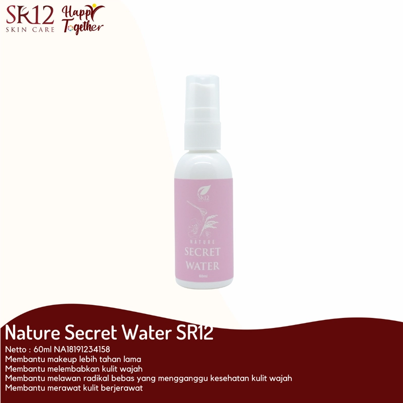 Product image Nature Secret Water SR12 Membuat Make Up Tahan Luntur Cocok Untuk Kulit Berminyak 60 ml Secret Water