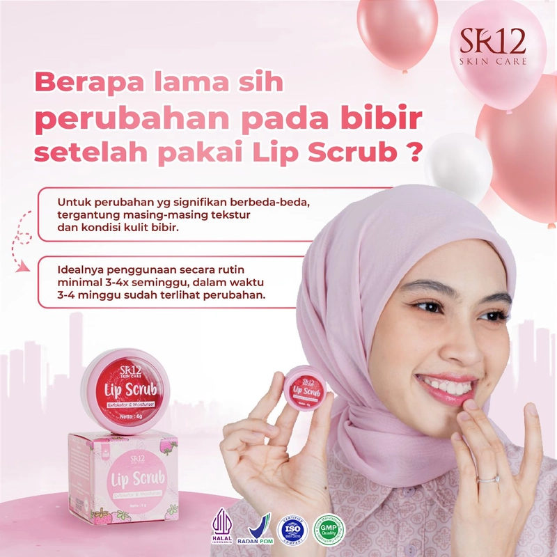 Product image SR12 Lip Scrub Exfoliator & Moisturizer / Scrub Bibir / Melembabkan Bibir / Mencerahkan Bibir 6gr Lip Scrub