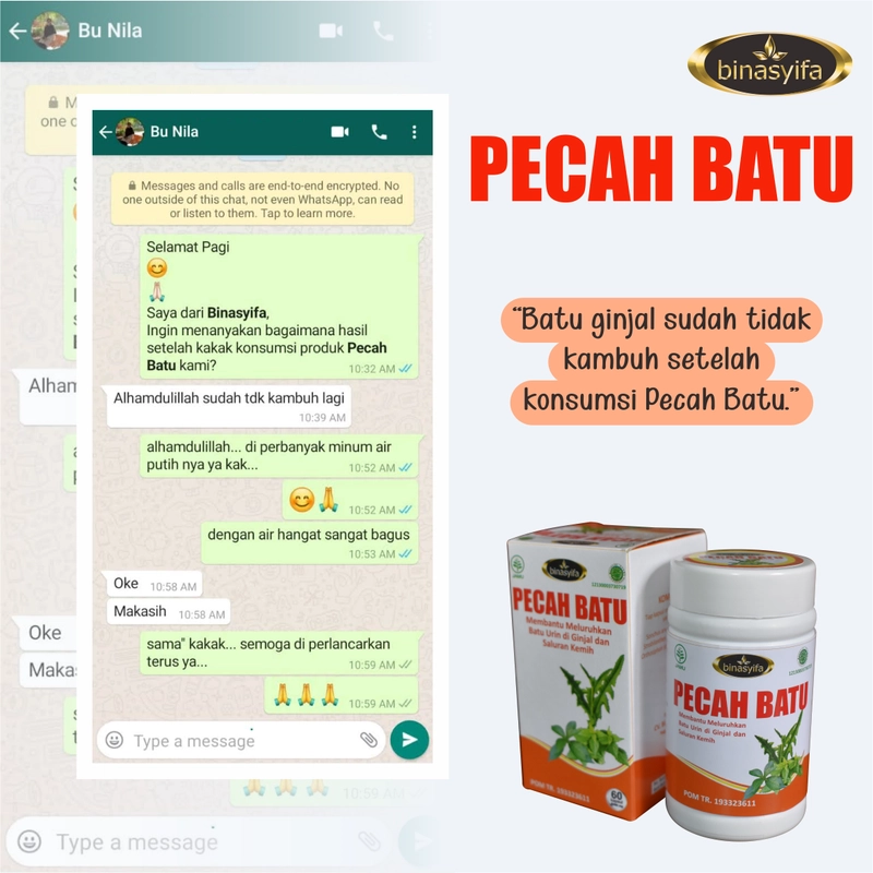 Product image PECAH BATU Obat Batu Ginjal Sakit Pinggang Penghacur Batu Ginjal Infeksi Saluran Kemih Kencing BPOM 60 kapsul Herbal