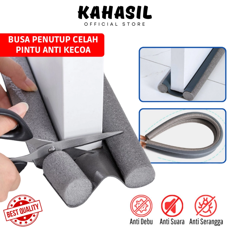 Product image KAHASIL - Penutup Celah Bawah Pintu Penghalang Debu Serangga KMJ004 all variant Hitam