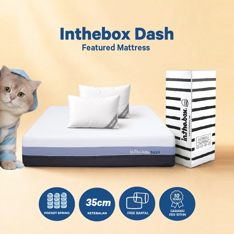 Product image Inthebox - Kasur Spring Bed Orthopedic Dash 100 x 200 cm Kasur Spring