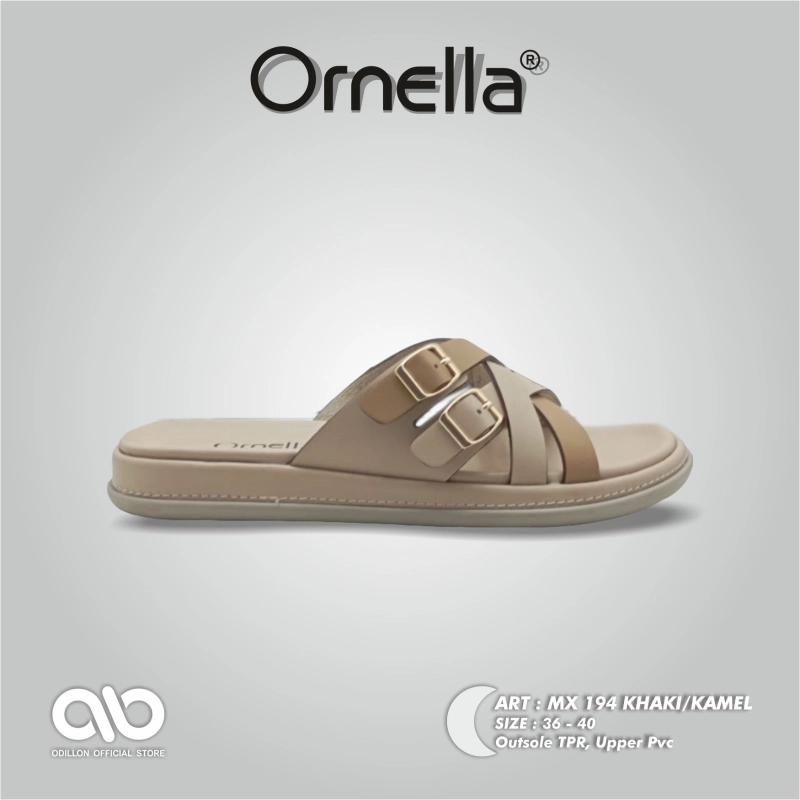 Product image Odillon - Ornella - MX 194 / Sandal Slip On Wanita Casual 36 KHAKI/CAMEL