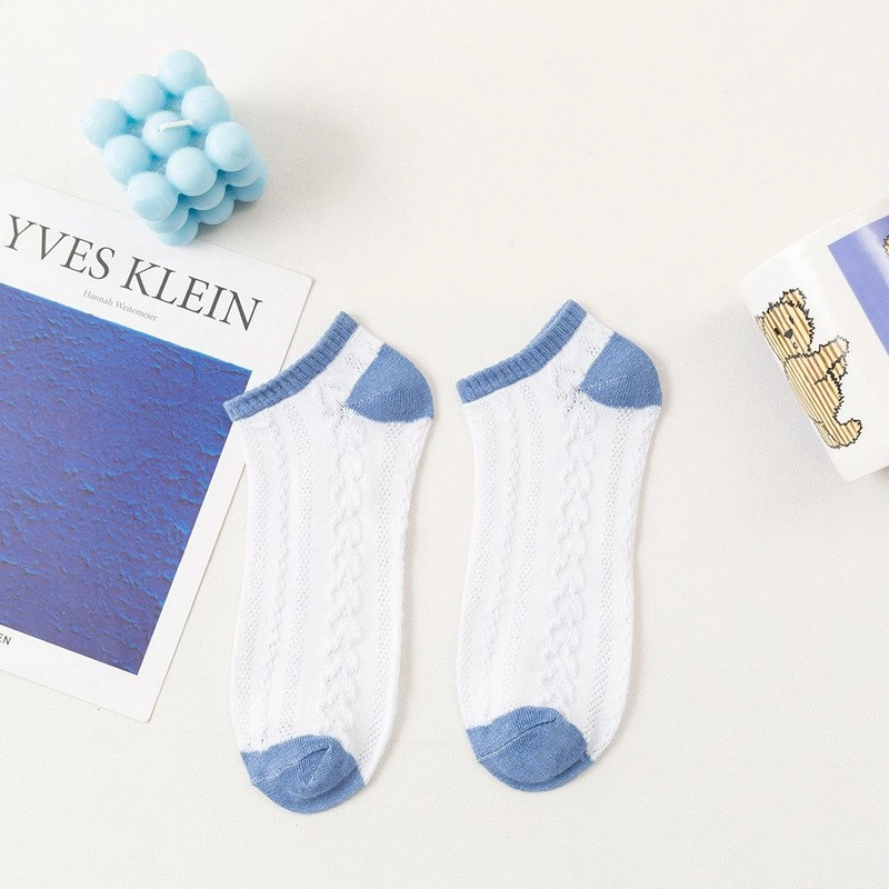 Product image Kaos Kaki Pendek Wanita Semata Kaki isi 6 Pasang/set isi 6 Pasang Biru Series