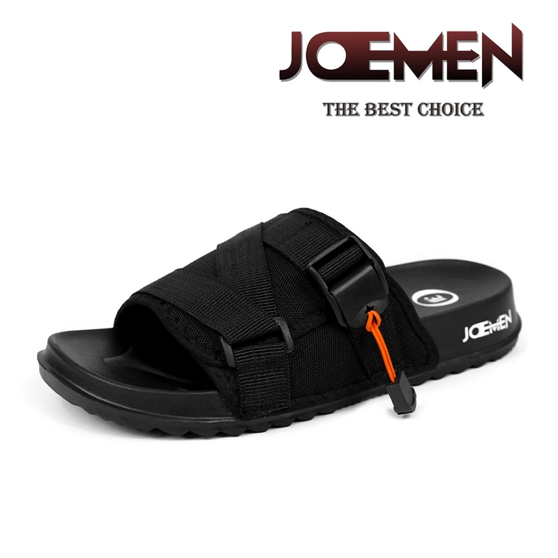 Product image Joemen Official - Sandal Pria Slide Joemen S 87 Original Brand Lokal Slip on Sendal Anti Licin Ringan Sandal Cowo 39 Full Hitam
