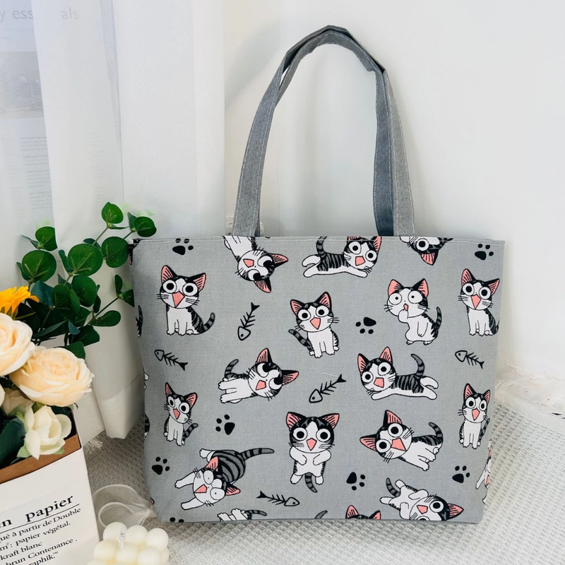 Product image KAHASIL - Tas Totebag Wanita Tote Bag Jinjing Shoulder Bag Resleting Bahan Kanvas KHTB42 all variant all variant