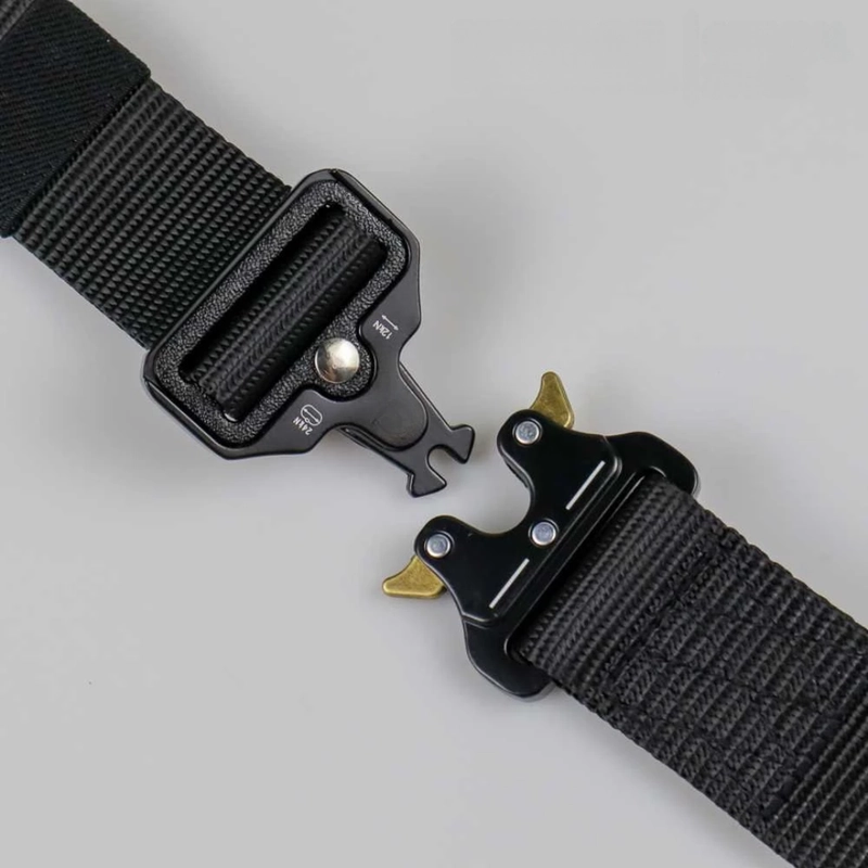 Product image KAHASIL - Ikat Pinggang Sabuk Gesper Pria Tactical Nylon Kanvas Kepala Besi Panjang 120cm KHBELT55 all variant NAVY
