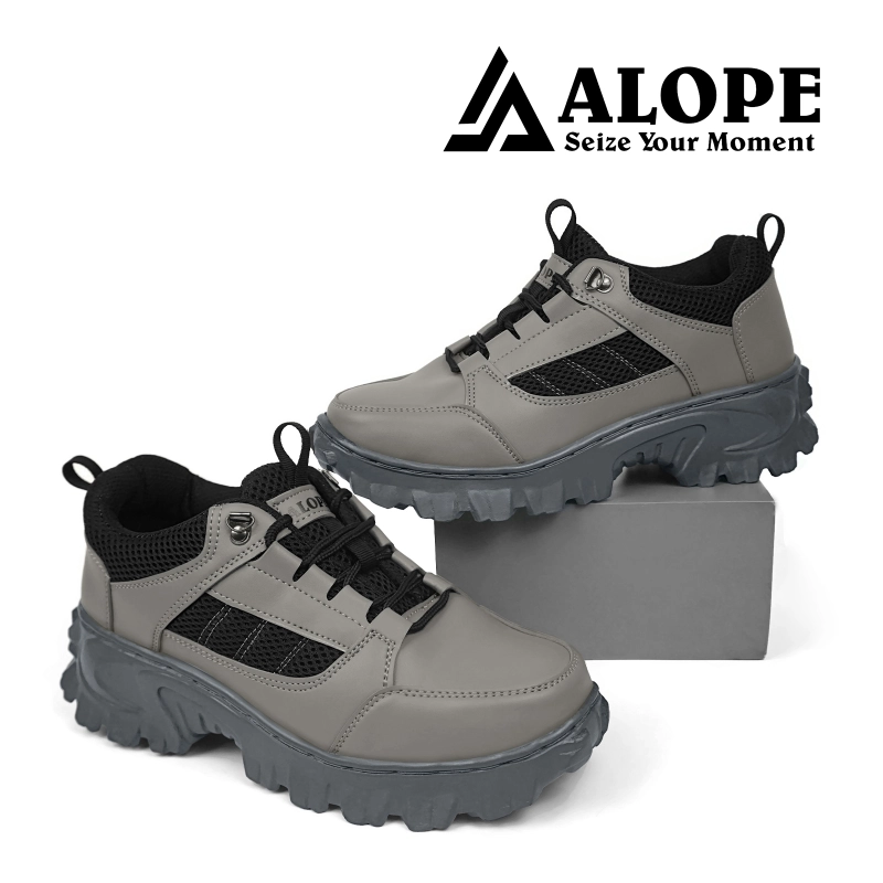 Product image ALOPE OFFICIAL - ALOPE - SEPATU DIZON UJUNG BESI 42 ABU