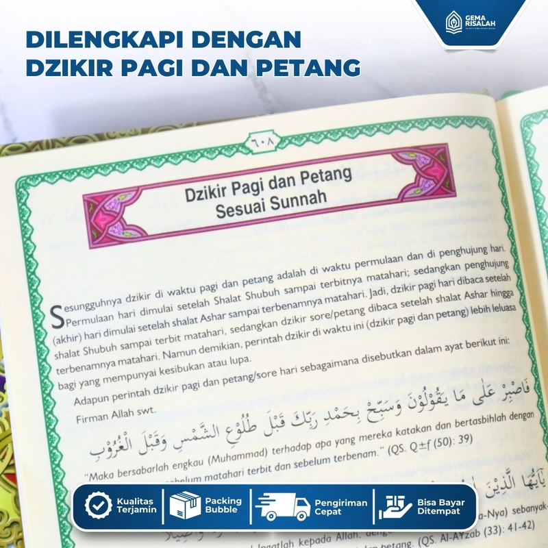 Product image Gema Risalah - Alquran Custom Nama A5 Utsmani 15x21cm QPP Tahan 100tahun Terjemah KIDS