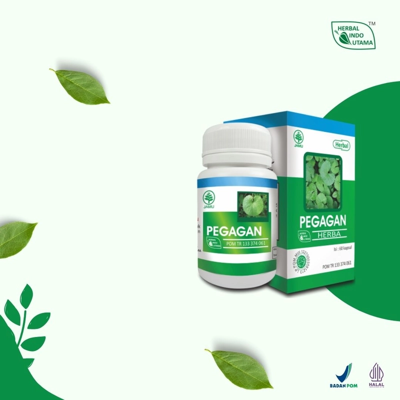 Product image Herbal Indo Utama - PEGAGAN Melancarkan Peredaran Darah 60 Kaps 60 Kapsul Kapsul Serbuk