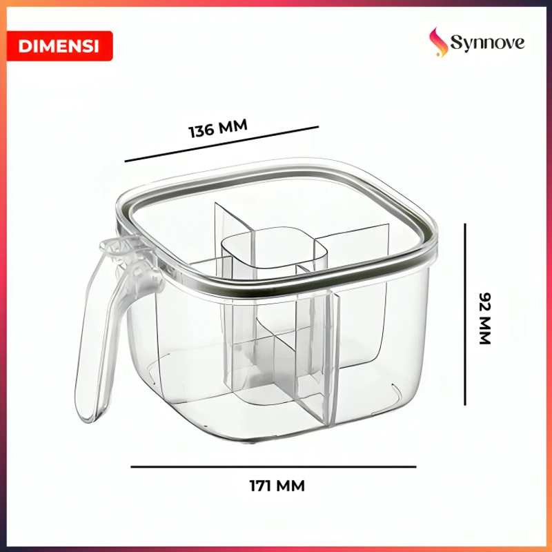 Product image Tempat Bumbu Dapur Set 4 In 1 Aesthetic Free Sendok Toples Bumbu Dapur Wadah Bumbu Dapur Kotak Bumbu Tempat Bumbu Dapur Hijau