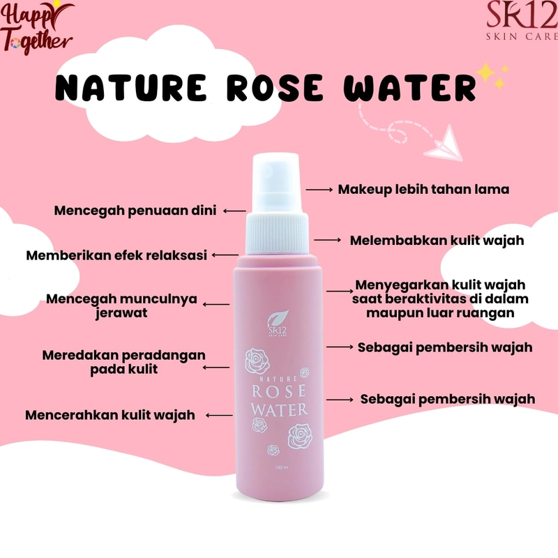 Product image Nature Secret Water SR12 Membuat Make Up Tahan Luntur Cocok Untuk Kulit Berminyak 60 ml Secret Water