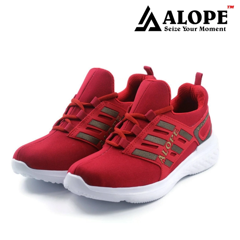 Product image ALOPE OFFICIAL - BUY 1 GET 1 SEPATU ALOPE F 03 SEPATU RUNNING SPORT UNISEX SIZE DEWASA 39 merah