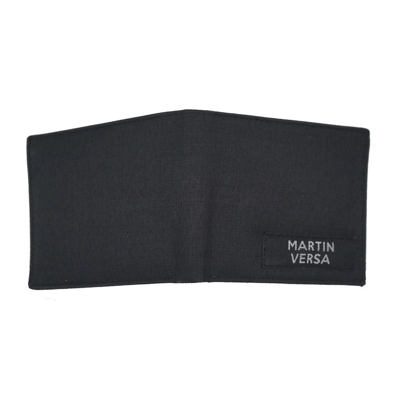 Product image Martinversa WL13 Dompet Lipat Uang Persegi Man Wallet Kain Kanvas Free Size Hitam