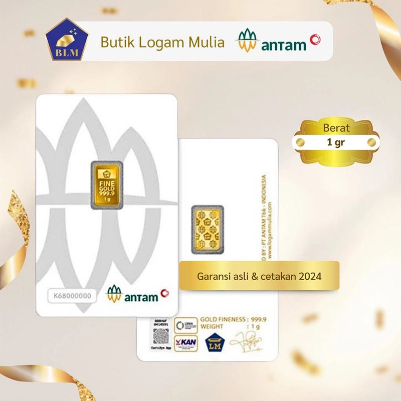 Product image Emas ANTAM Logam Mulia - 1 gr 2023