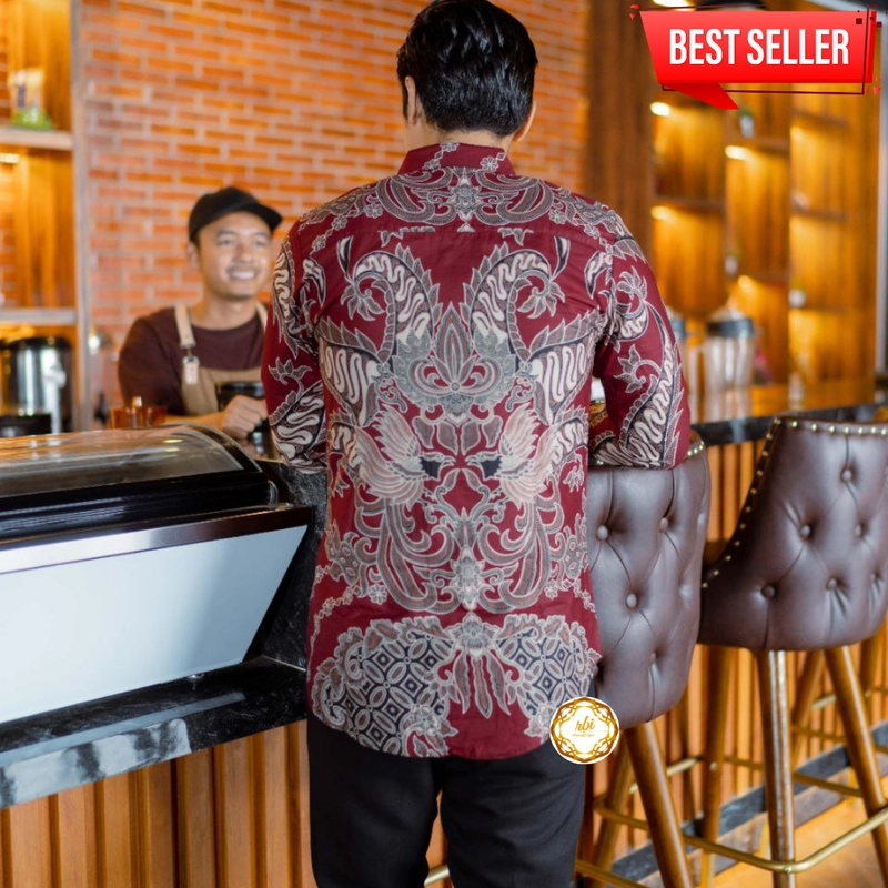 Product image Kemeja Batik Exclusive Best Seller Halus Tebal dan Tidak Luntur - Kode KB M A