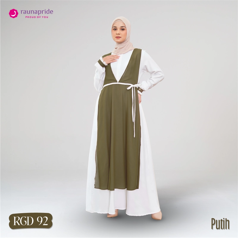 Product image RAUNAPRIDE OFFICIAL - RAUNAPRIDE OFFICIAL - GAMIS DEWASA RGD-92 S PUTIH