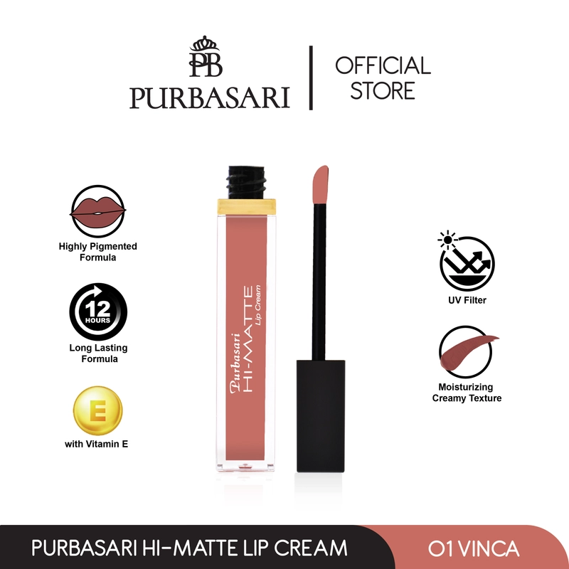 Product image Purbasari - Purbasari Hi-Matte Lip Cream / Matte Lipcream / Matte Lipstick - Le Lipcream Lipcream 01