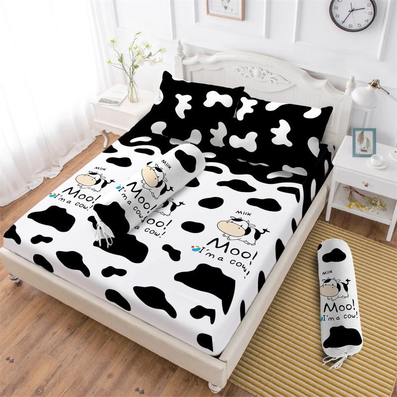 Product image Rosanna - Sprei Vito Disperse Motif Finn Daniel Avocado Kittens Moo Circus Julian Seruni Single 120x200 Moo