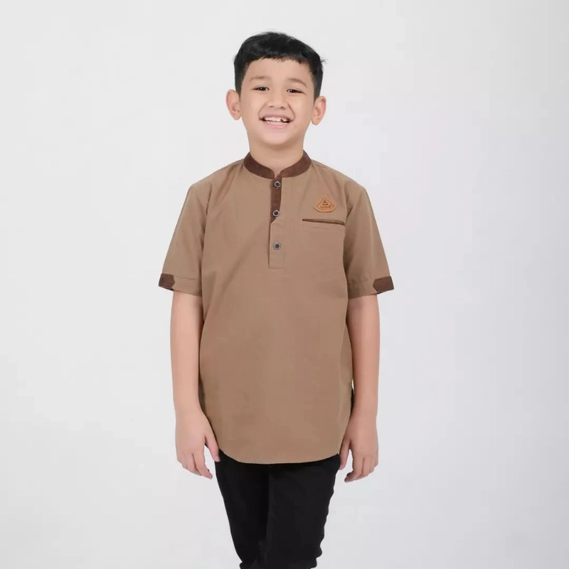 Product image Juragan Kurta - Baju Koko Couplen Anak Dan Ayah Lengan Pendek Bahan Berkualitas M Anak coksu