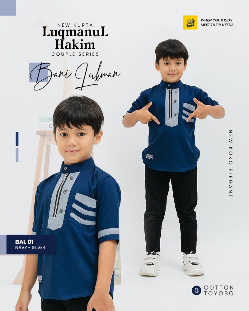 Product image Luqmanul Hakim Bani Couple Series S Navy - Silver