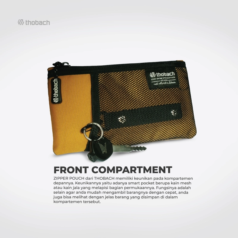 Product image Thobach official - THOBACH Pouch Bag ZIPPER ALL SIZE GREY