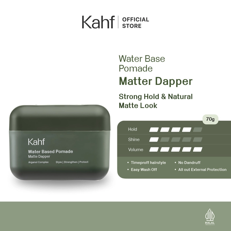 Product image SUPLAI SHOP - SUPLAI SHOP - Pomade Krim Rambut Tipis Rapi Kahf 70 g Matte Dapper