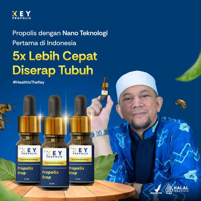 Product image KEY Propolis Official - [Free Gift Kapsul Keyslim] Bundle 3pcs Propolis Key drop Bundle 3pcs